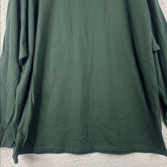 NWOT Gildan Womens Ultra Cotton Green Long Sleeves Crew Neck Cotton Tee Size 3XL - Picture 6 of 12